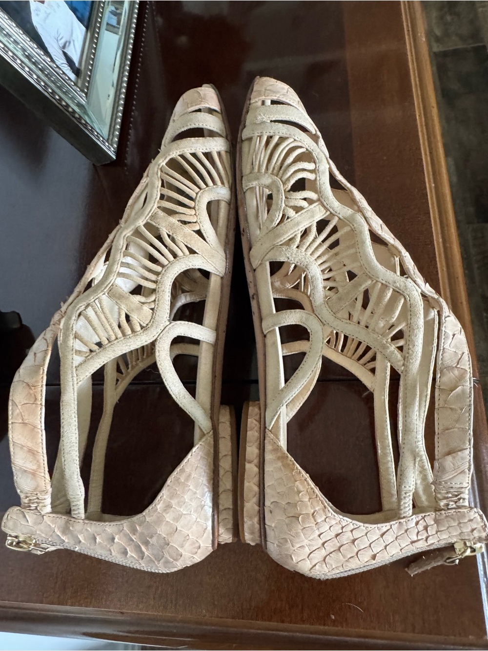 Alexandre Birman Caged Sandals 39 1/2 - Picture 7 of 14